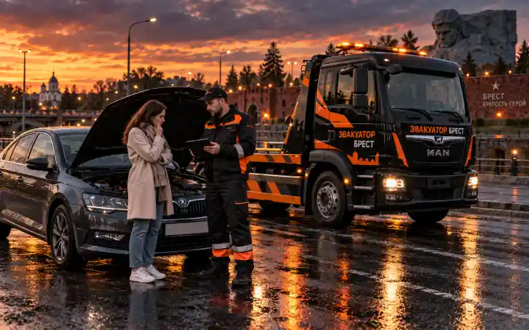 Уточнение состояния автомобиля перед вызовом эвакуатора
